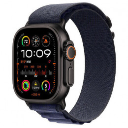 Apple Watch Ultra 2 GPS + Cellular, 49 мм, черный корпус из титана, ремешок Alpine цвета «Navy», размер S